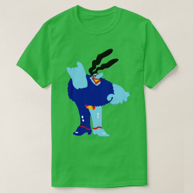 Minimal Blue Meanie  T-Shirt (Design Front)