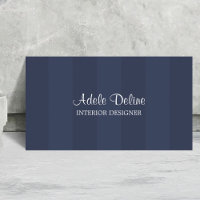 Minimal Blue Striped Interior Designer