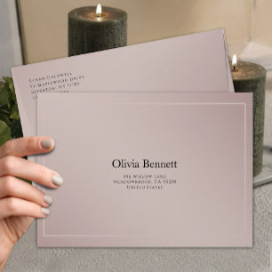 Minimal Blush Elegant Envelope