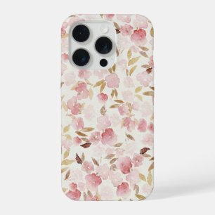 Minimal Blush Floral Phone Case Soft Watercolor