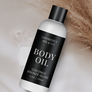 Minimal Body Oil 4 OZ Cosmo Bottle Wrapper Label