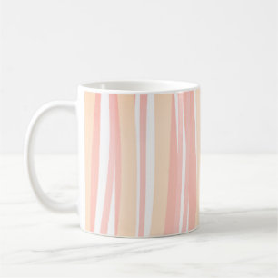 Minimal Boho Chic Soft Pink Abstract Lines Coffee Mug