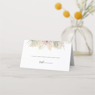 Minimal Boho Floral Wedding Place Card