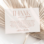 Minimal Boho Neutral Bridal Shower Thank You Card<br><div class="desc">A modern minimal boho thank you card for your bridal shower,  featuring neutral tones. Matching items available.</div>