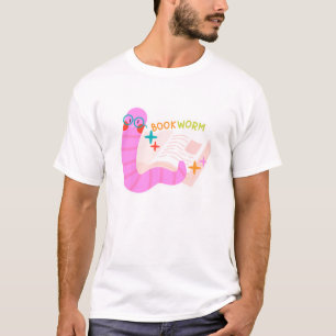 Minimal Book Lover T-Shirt bookworm