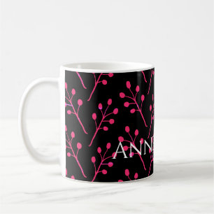 Minimal Botanical Art Pattern Coffee Mug