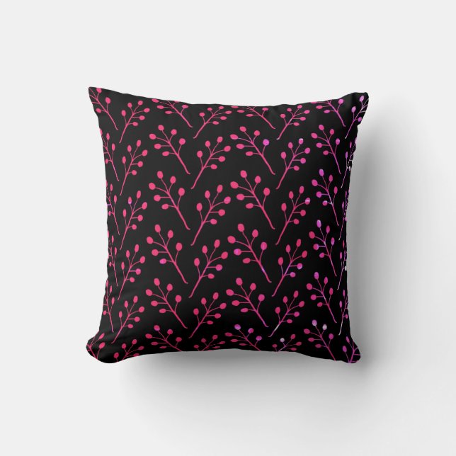 Minimal Botanical Art Pattern  Cushion (Front)