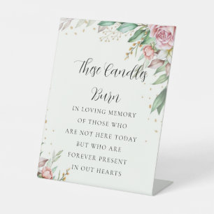 Minimal Botanical In Loving Memory Sign