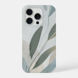 Minimal Botanical Layers – Calm Neutral Abstract iPhone 15 Pro Case