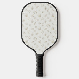 Minimal Botanical Line Art Pattern (3) Pickleball Paddle
