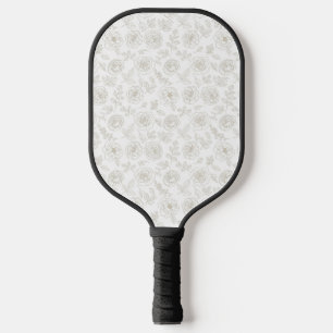 Minimal Botanical Line Art Pattern (4) Pickleball Paddle