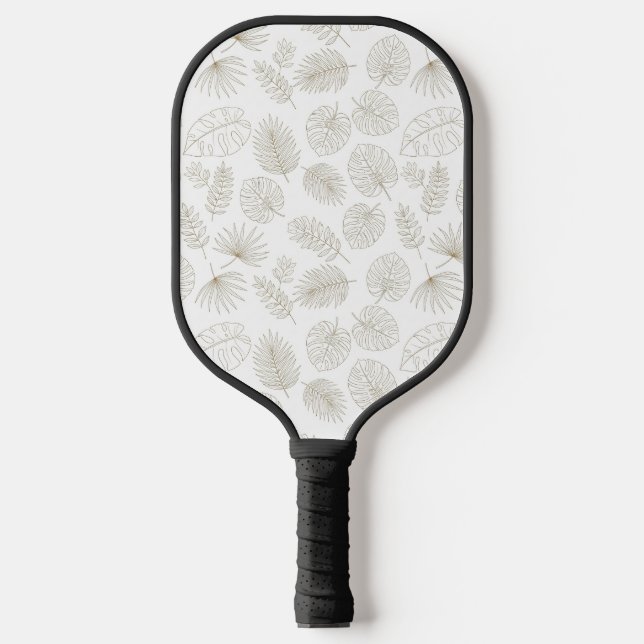Minimal Botanical Line Art Pattern (5) Pickleball Paddle (Front)