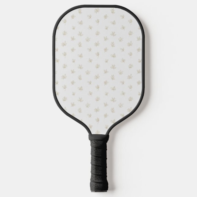 Minimal Botanical Line Art Pattern (7) Pickleball Paddle (Front)