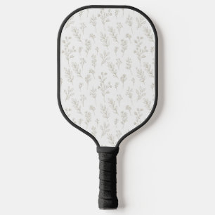 Minimal Botanical Line Art Pattern (9) Pickleball Paddle