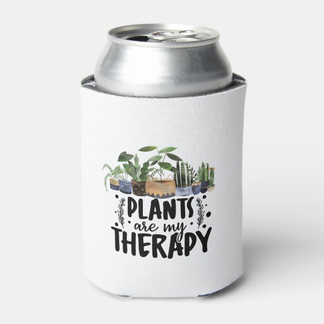 Minimal Botanical Plants Are My Therapy Can Cooler (Can Front)