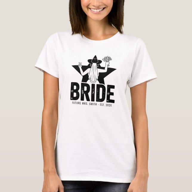 Minimal Bride Floral  T-Shirt (Front)