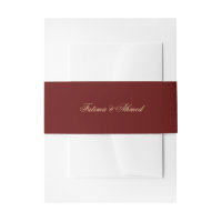 Minimal Burgundy Red Muslim Wedding