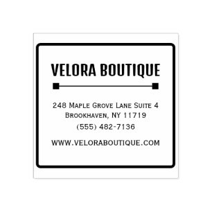 Minimal Business Address Stamp for Small Business 