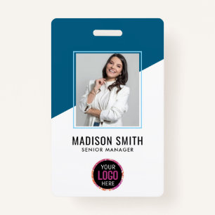 Minimal Business Employee Photo ID Card Badge ID Badge