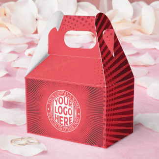 Minimal Business Name And Custom Brand Logo Favour Box