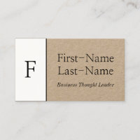Minimal Business Thought Leader Profile Card