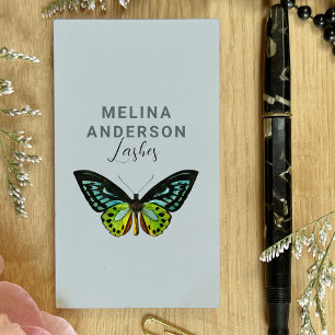 Minimal Butterfly Elegant Beauty Lashes Business Card