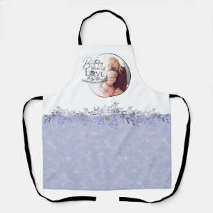 Minimal Calligraphy Photo Birthday Granddaughter Apron
