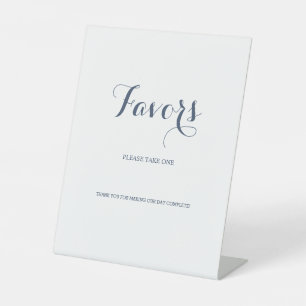 Minimal Calligraphy Script Favor Please Take One Pedestal Sign