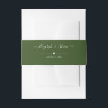 Minimal Calligraphy Script Personalized Wedding<br><div class="desc">Modern and Minimal design printed Calligraphy Script Personalized Wedding Invitation Belly Band that can be customized with your text. Check out the Graphic Art Design store for other products that match this design!</div>