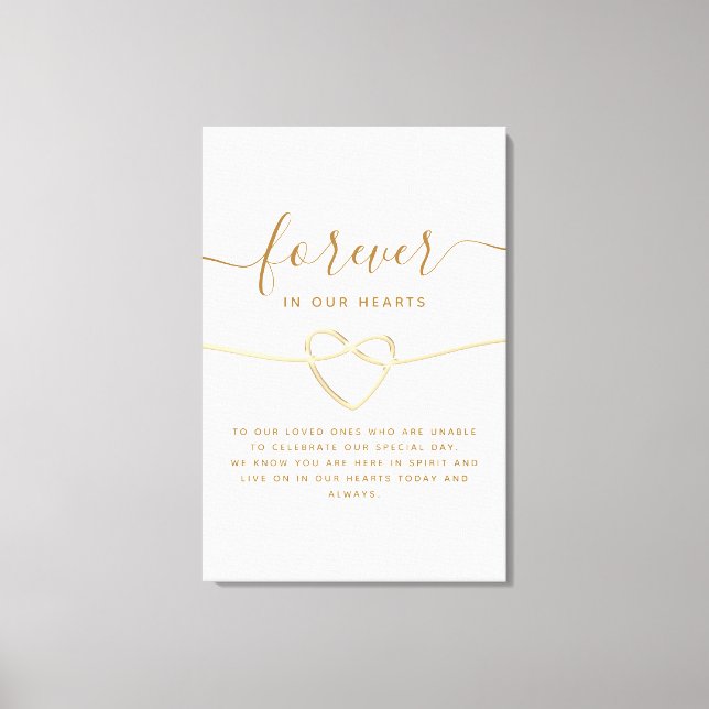 Minimal Calligraphy Wedding Memorial Sign (Front)