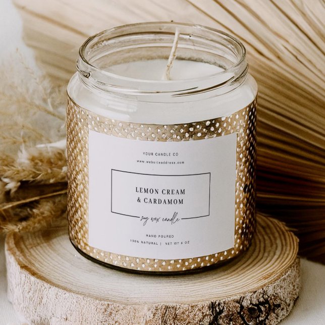Minimal Candle Jar Sticker Product Label (Creator Uploaded)