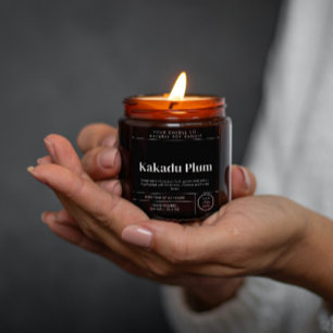 Minimal Candle Label Template Customisable Label