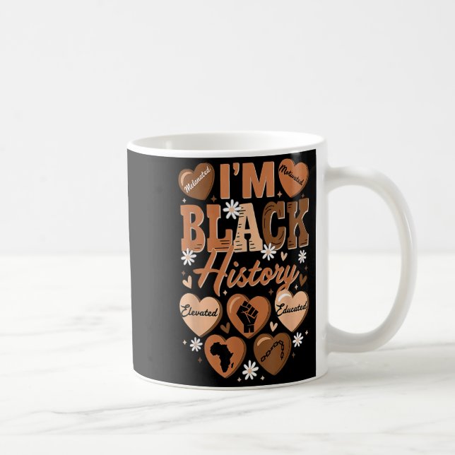 Minimal Celebrating Black History Educated Leader Coffee Mug (Right)