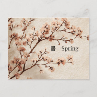 Minimal Cherry Blossom Spring Postcard