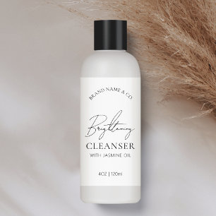 Minimal Chic Logo Serum 4 OZ Skincare Bottle Label