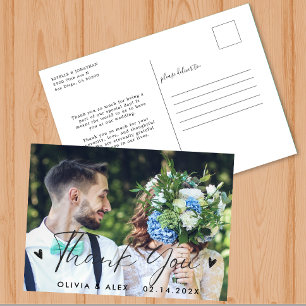 Minimal Chic Thank You Postcard