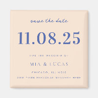 Minimal Chic Wedding Date Non-Photo Save The Date