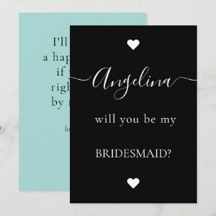 Minimal Chic Will You Be My Bridesmaid Proposal Invitation