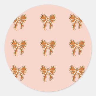Minimal Christmas Cookies Classic Round Sticker