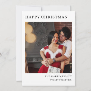Minimal Christmas Flat Card for Holiday Wishes