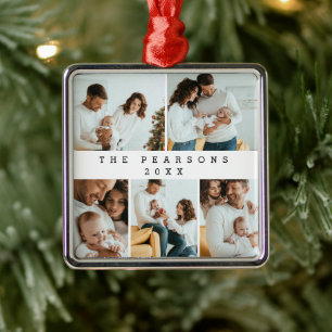 Minimal Christmas Modern Family Photoshoot  Metal Tree Decoration