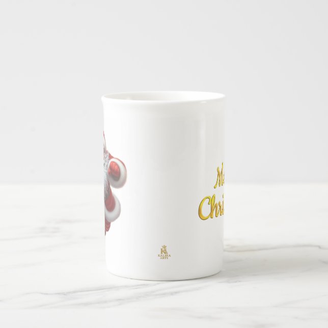 Minimal Christmas Mug | Line Art Tree | KaliraArts (Front)