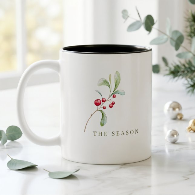 Minimal Christmas Mug Modern Holiday Gift (Creator Uploaded)