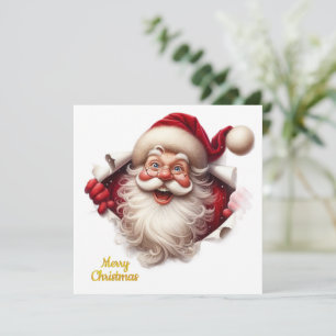 Minimal Christmas Postcard Line Art Tree Kalir