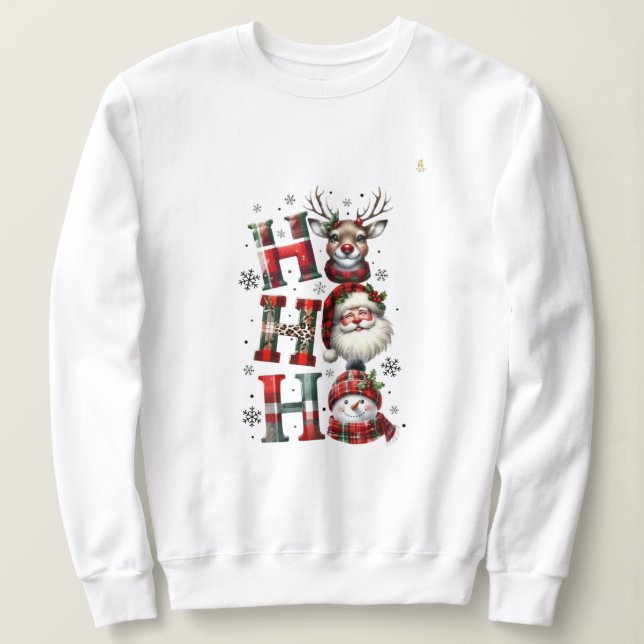 Minimal Christmas Sweatshirt | Modern Holiday Aest (Design Front)