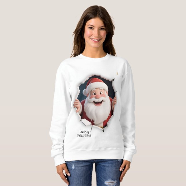 Minimal Christmas Sweatshirt | Modern Holiday Aest (Front Full)