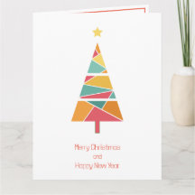 Minimal Christmas tree Christmas card