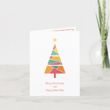 Minimal Christmas tree Christmas card
