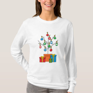 Minimal Christmas Tree with Presents T-Shirt