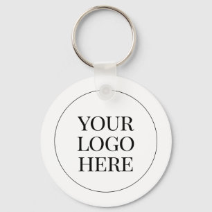 Minimal Classic Business Scannable QR Code Key Ring